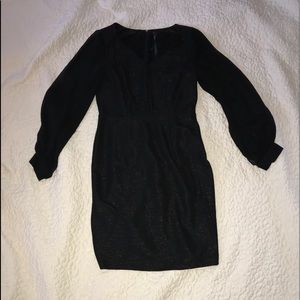 Black Marc New York dress with sheer sleeves
